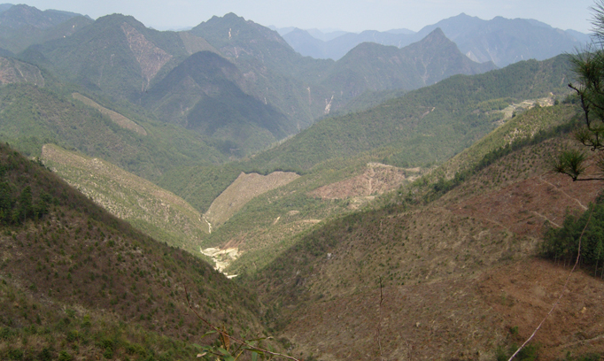 Logging site of Huangshan Project in Anhui