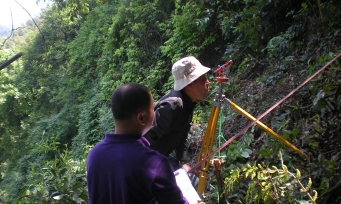 Woodland field inspection